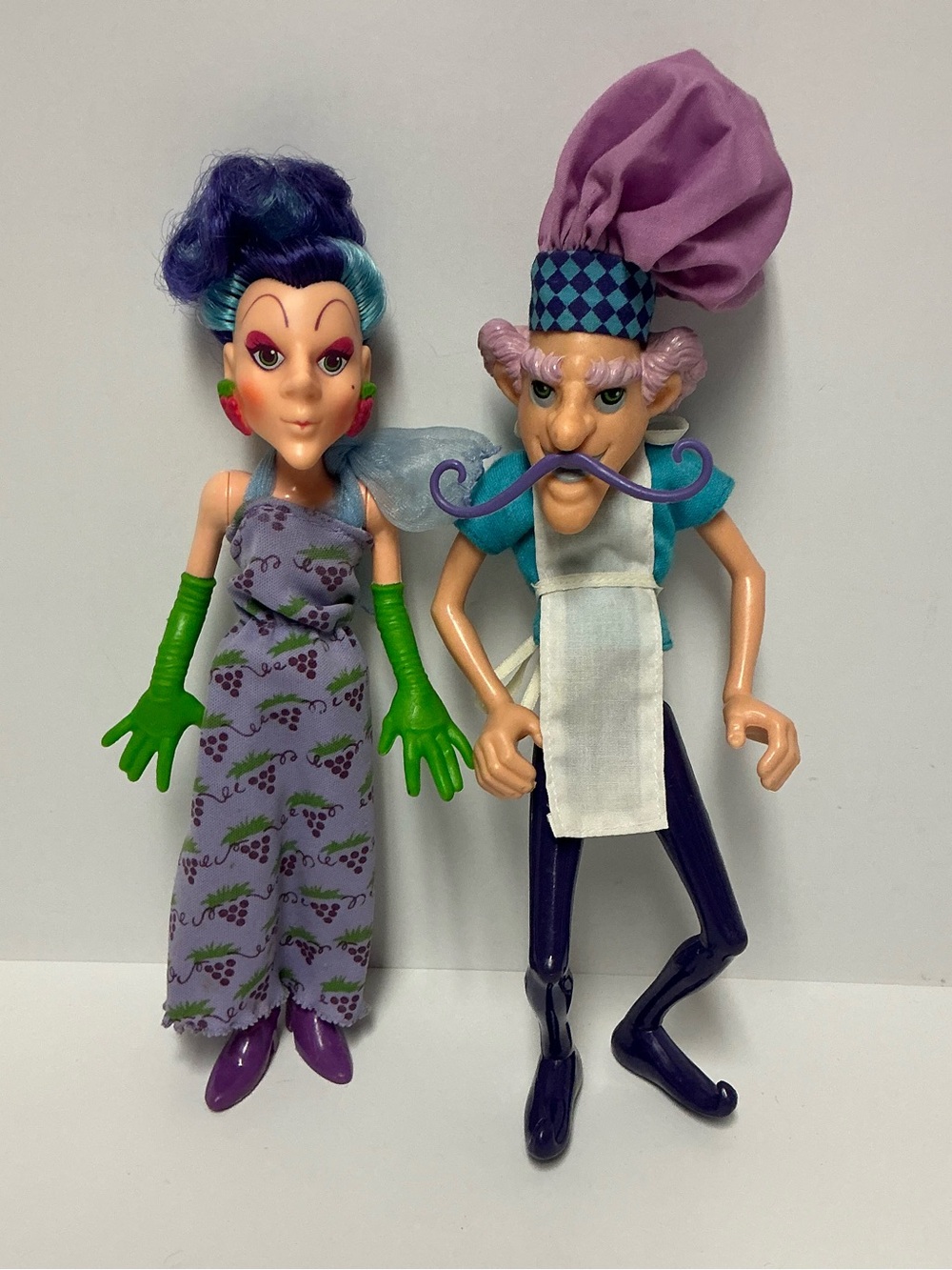 Vintage Strawberry Shortcake Villains Purple Pieman & Sour Grape Dolls